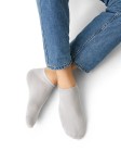 Носки мужские, Omsa (Омса) р. 42-44 (27-29) ECO 404 Эко суперукороченные grigio chiaro светло-серый
