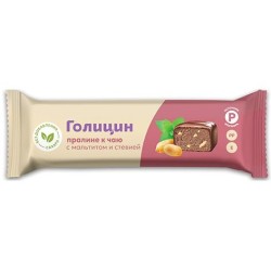 Батончик, Голицин 36 г 24 шт пралине к чаю с мальтитом и стевией коробка