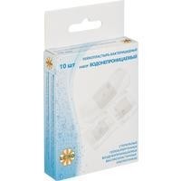 Лейкопластырь бактерицидный Leiko водонепроницаемый на прозрачной полимерной основе (набор 3 размера - 3.8х3.8см 4 шт + 4х3см 3 шт + 2.5х7.2см 3 шт) 10 шт.