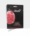 Крем-маска для лица, Вилента 28 г тканевая увлажняющая гранат гиалуроновая кислота