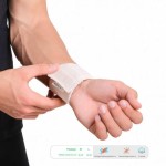 Повязка для фиксации лучезапястного сустава, Elastikum (Эластикум) р. M 2 шт Суппорт эластичная