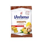 Карамель леденцовая с начинкой, Verbena (Вербена) 60 г БАД Имбирь мед лимон