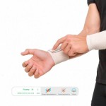 Повязка для фиксации лучезапястного сустава, Elastikum (Эластикум) р. L 2 шт с дополнительной фиксацией эластичная