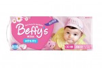 Подгузники для девочек, Beffy's (Беффис) 9-14 кг р. L 38 шт Экстра Драй