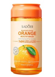 Ополаскиватель для полости рта Sadoer освежающий с пищевой содой и экстрактом апельсина 500 мл