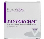 Глутоксим, раствор для инъекций 10 мг/мл 1 мл 5 шт ампулы