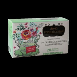 Фиточай гинекологический с красной щеткой 20 шт. ф/пак. 2 г
