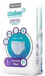 Подгузники-трусы для взрослых Dailee пант премиум нормал р. L 30 шт.