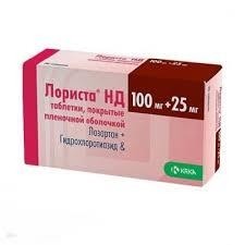 Лориста НД табл. п/о пленочной 100 мг+25 мг 28 шт.