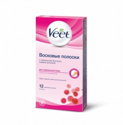 Восковые полоски для депиляции Veet для нормальной кожи 12 шт.