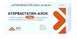Аторвастатин-АЛСИ табл. п/о пленочной 10 мг 20 шт.