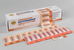Лейкопластырь бактерицидный Leiko на полимерной основе лента р. 2.5смх7.2см 10 шт.